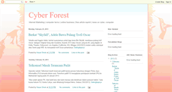 Desktop Screenshot of cyberforest.blogspot.com