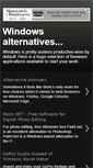 Mobile Screenshot of microsoftwindowsalternatives.blogspot.com