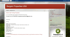 Desktop Screenshot of bargainpropertiesusa.blogspot.com
