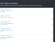 Tablet Screenshot of myoldiescollection.blogspot.com