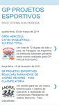 Mobile Screenshot of gpprojetosesportivos.blogspot.com