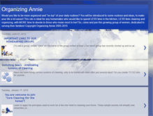Tablet Screenshot of organizingannie.blogspot.com