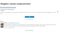 Tablet Screenshot of kingdomwomanempowerment.blogspot.com