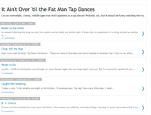 Tablet Screenshot of itaintovertilthefatmantapdances.blogspot.com