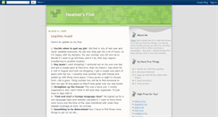 Desktop Screenshot of heathersfive.blogspot.com