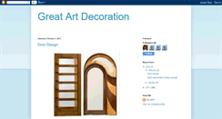 Desktop Screenshot of greatartdecoration.blogspot.com