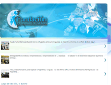 Tablet Screenshot of fundacionciudadanosdelmundo.blogspot.com