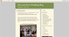 Desktop Screenshot of erinandkenswedding.blogspot.com