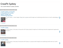 Tablet Screenshot of crossfitaustralia.blogspot.com