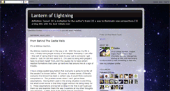 Desktop Screenshot of lanternoflightning.blogspot.com