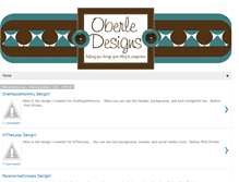Tablet Screenshot of oberledesigns.blogspot.com
