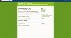 Desktop Screenshot of jwellmusings.blogspot.com