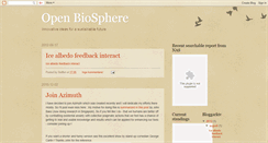 Desktop Screenshot of openbiosphere.blogspot.com