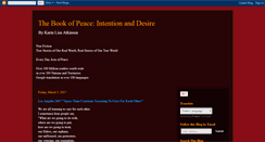 Desktop Screenshot of bookofpeace-intentionanddesire.blogspot.com