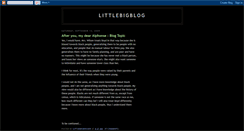 Desktop Screenshot of littlebigblogx.blogspot.com