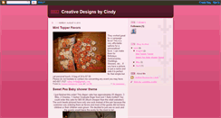 Desktop Screenshot of creativedesignsbycindy.blogspot.com