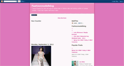 Desktop Screenshot of fashionmodelgossip.blogspot.com