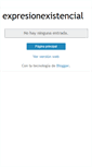 Mobile Screenshot of expresionexistencial.blogspot.com