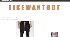 Desktop Screenshot of likewantgot.blogspot.com