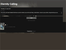 Tablet Screenshot of eternitycallsus.blogspot.com