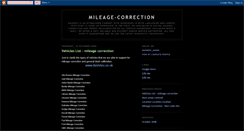 Desktop Screenshot of mileage-correction.blogspot.com