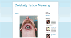 Desktop Screenshot of celebritytattoomeaning.blogspot.com