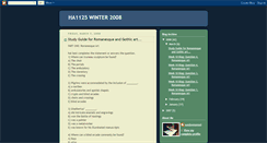 Desktop Screenshot of ha1125winter2008.blogspot.com