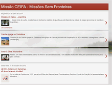 Tablet Screenshot of missaosemfronteira.blogspot.com