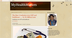 Desktop Screenshot of myhealth-matters.blogspot.com