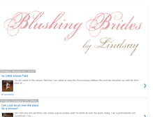 Tablet Screenshot of blushingbridesbylindsay.blogspot.com