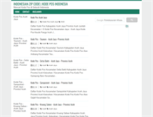 Tablet Screenshot of indonesianzipcode.blogspot.com