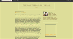 Desktop Screenshot of conlafuerzadelpueblo.blogspot.com