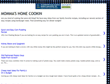 Tablet Screenshot of mommashomecookin.blogspot.com