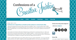 Desktop Screenshot of confessionsofacreativejunkie.blogspot.com