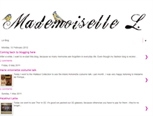 Tablet Screenshot of lesaventuresdemademoisellel.blogspot.com