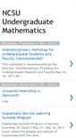 Mobile Screenshot of ncsuundergraduatemath.blogspot.com