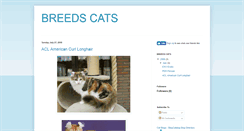 Desktop Screenshot of breedscats.blogspot.com