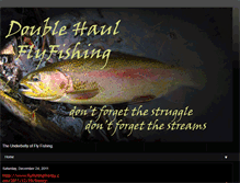 Tablet Screenshot of doublehaulflyfishing.blogspot.com