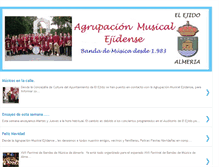 Tablet Screenshot of agrupacionmusicalejidense.blogspot.com