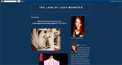 Desktop Screenshot of ladymonsterlair.blogspot.com