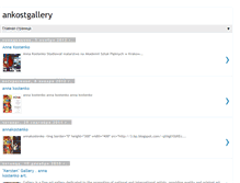 Tablet Screenshot of ankostgallery.blogspot.com