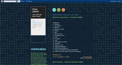 Desktop Screenshot of clarksalias.blogspot.com