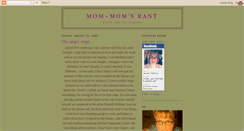 Desktop Screenshot of mommomsrant.blogspot.com