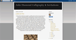 Desktop Screenshot of juliediamondcalligraphy.blogspot.com