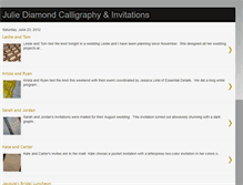 Tablet Screenshot of juliediamondcalligraphy.blogspot.com