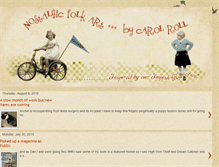 Tablet Screenshot of nostalgicfolkart.blogspot.com