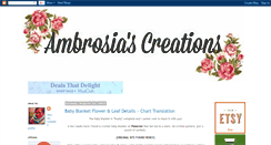 Desktop Screenshot of ambrosiascreations.blogspot.com