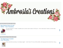 Tablet Screenshot of ambrosiascreations.blogspot.com