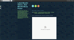 Desktop Screenshot of latestmarathivideomarathivideos.blogspot.com