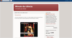 Desktop Screenshot of minutodaciencia.blogspot.com